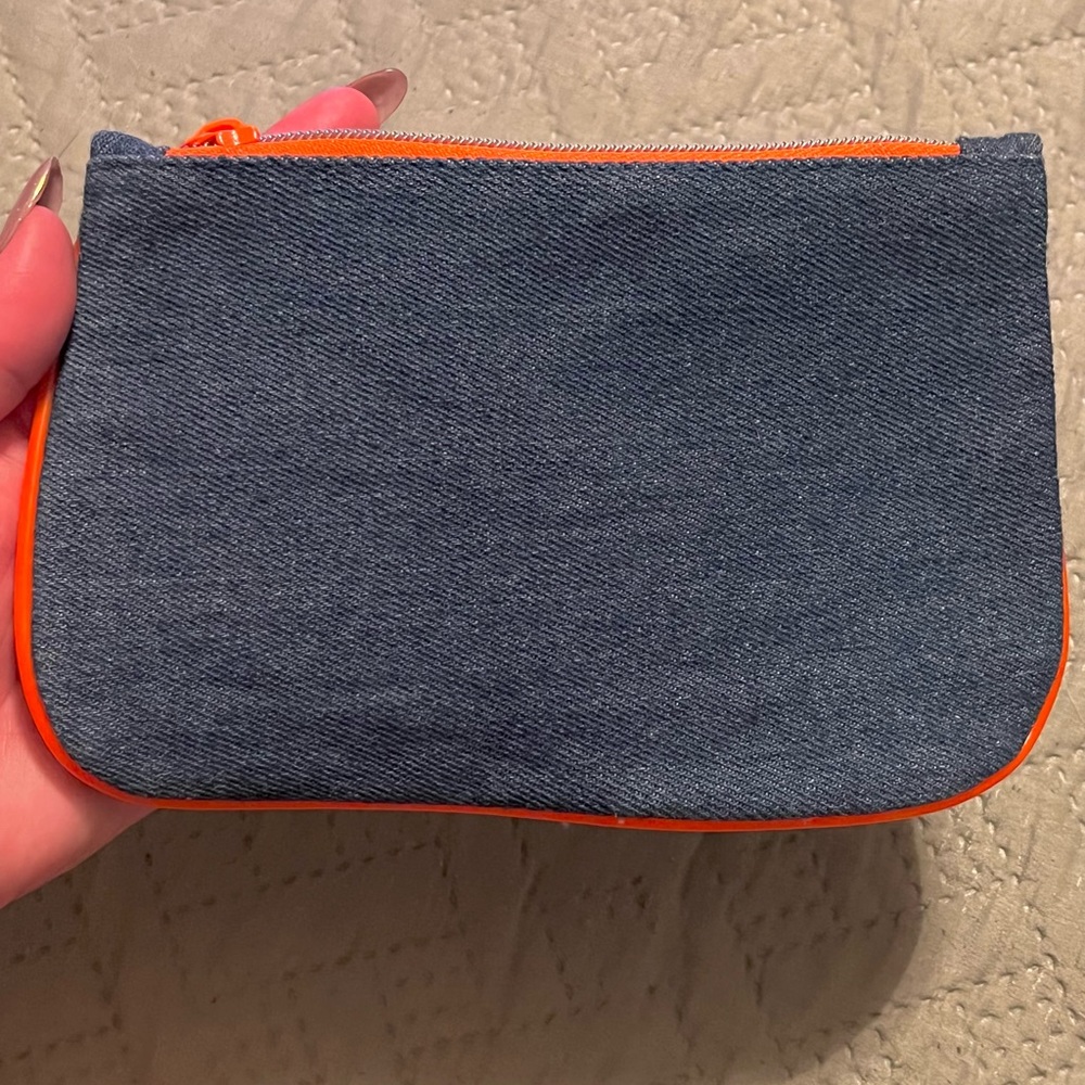 Denim Cosmetic Bag 🫶🏽